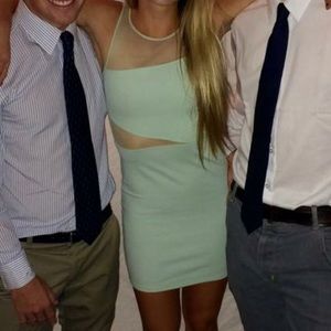 Urban outfitters mint green dress with cutouts